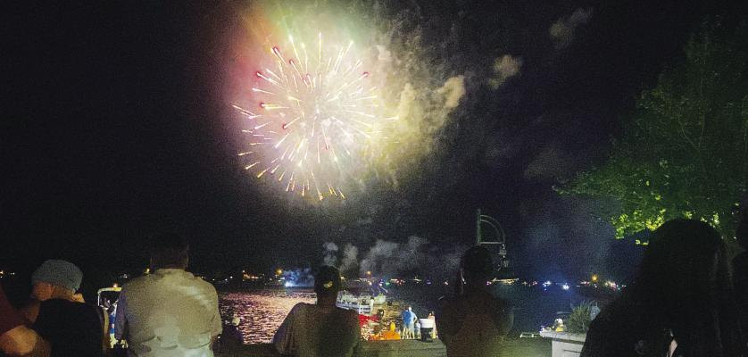 A fireworks display over False River capped a day of pre-Fourth of July festivities the City of New Roads presented in 2023. The Banner file photo